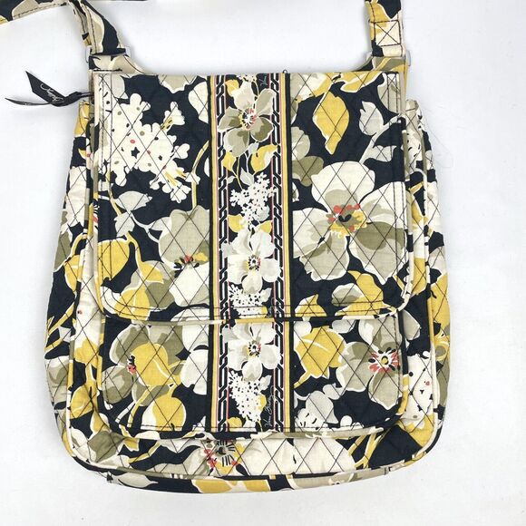 Vera Bradley Hipster Mailbag Crossbody Bag Purse & Zip Around Wallet DOGWOOD - Picture 2 of 16